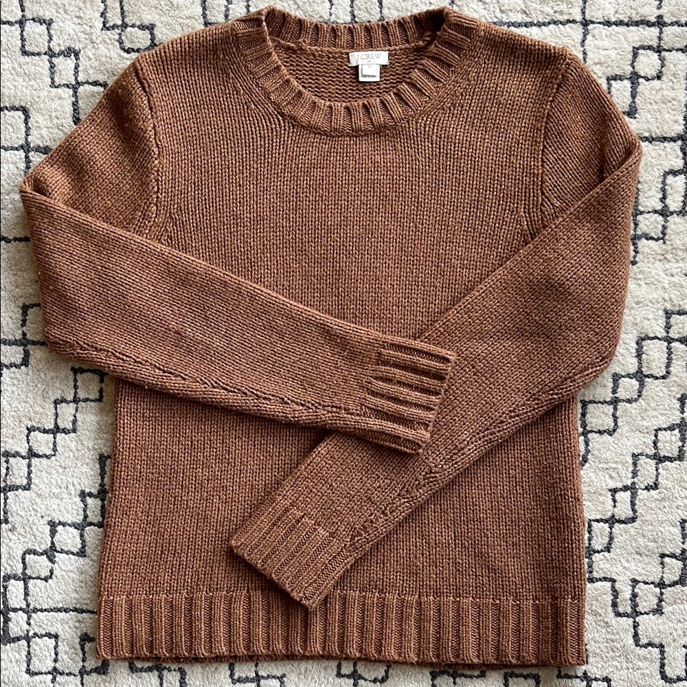 J. Crew Chestnut Knit Pullover - image 1